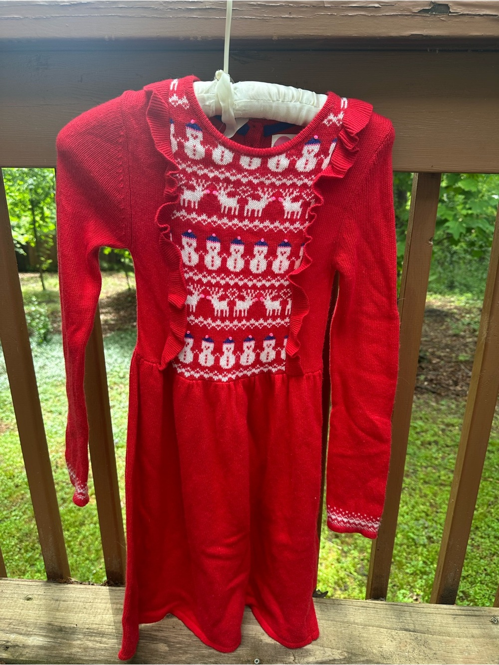 Mini Boden red sweater dress